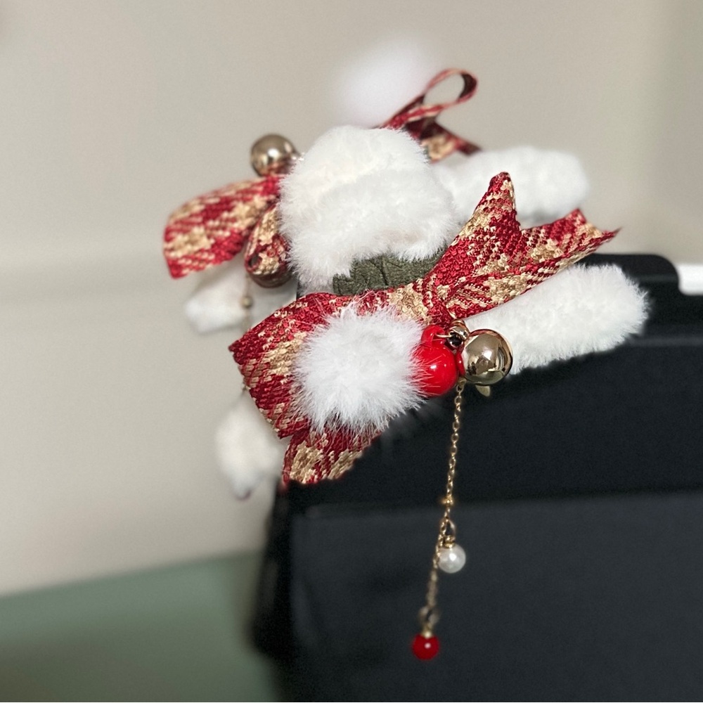 Hair Clip for Holidays in Red